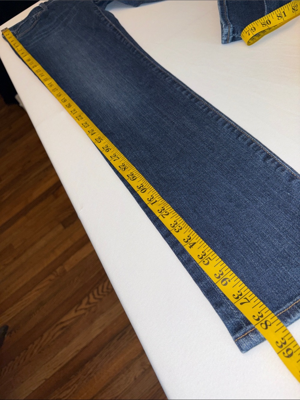 Adriano Goldschmied Blue Denim Jeans Classic Slim Straight Fit The Stevie Sz 29R - Picture 2 of 10